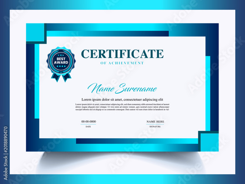 Photography Editable certificate template design idea