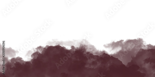 Fotografi Dark red smoke or fog overlay on transparent background, ideal for dramatic visual effects and atmosphere