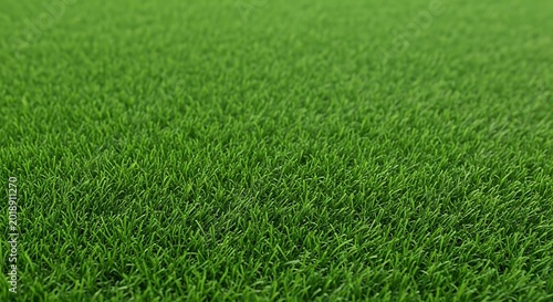Soccer football field turf close up vibrant green artificial grass texture for sports photography