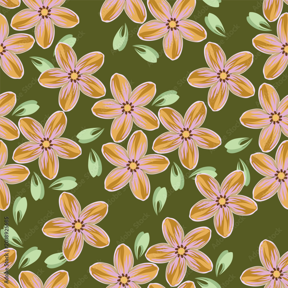 Obraz premium seamless floral pattern