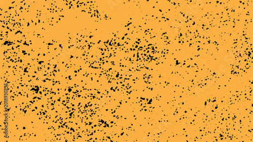Photography Orange background with small black spots and splatters texture pattern
