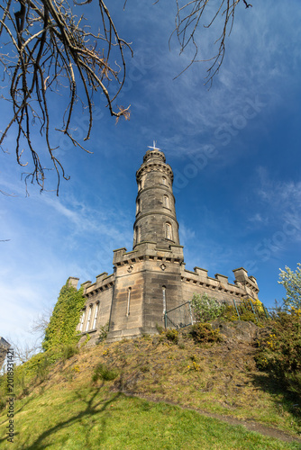 Edinburgh Skyline with Scott Monument and Historic Old Town at Golden Hour