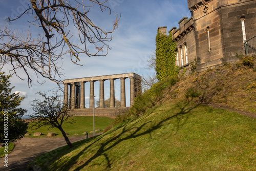 Edinburgh Skyline with Scott Monument and Historic Old Town at Golden Hour