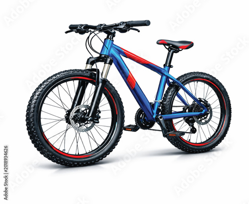  bicycle isolated on white background