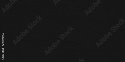 Photos Black Crumpled Paper Texture, Dark Creased Grungy Background for Minimalist Grap