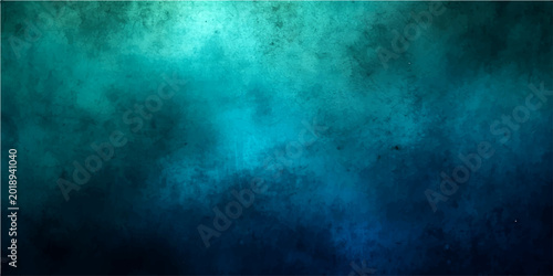 Foto Vector Abstract watercolor painting, featuring gradient shades of turquoise and blue, creating an artistic texture resembling deep oceanic layers