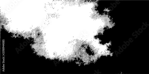 Bild auf Leinwand Vector Cloud shaped smoke with textured pattern in monochrome style and dark background creates dramatic atmosphere