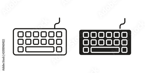 Foto Keyboard icon vector design elements