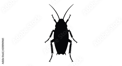 Bild auf Leinwand Cricket silhouette against a white background high quality