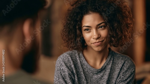 Mischievous girl looking at her partner high resolution 8k