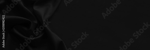 Quadro su tela Black silk satin