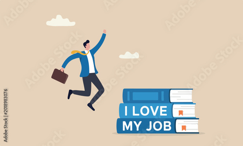 Tableau sur toile I love attitude for big books success, professional, gratitude or inspiration co