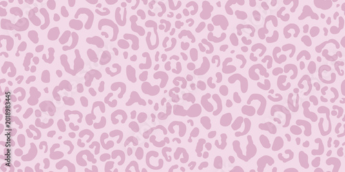 Photography Wild cat spots in pink shades, seamless pattern with jaguar skin, snow leopard i