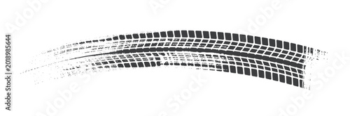 Photos Dark Gray Tire Track Brush Stroke Curve on White Transparent Background tire mar