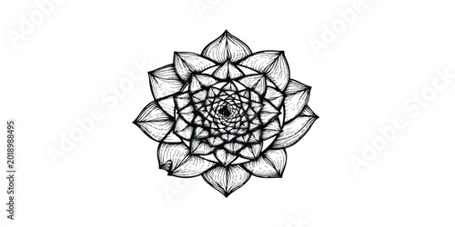 Foto Celtic knot abstract geometric sphere design in gold vector 3D ornament pattern