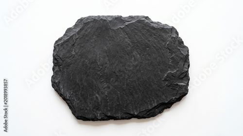 Close-up of a black rock.