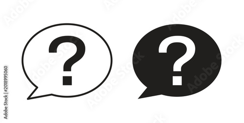 Bild auf Leinwand Question icon vector design elements