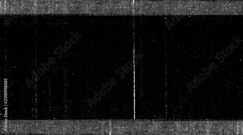 Obraz na płótnie Monochrome halftone print texture with distressed photocopy artifacts and analog scanner streaks on dark background