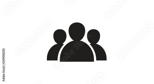 group of people silhouette on transparent background