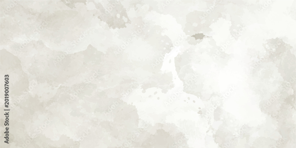 Fototapeta premium Minimalist white and light grey abstract watercolor background with subtle ink textures.