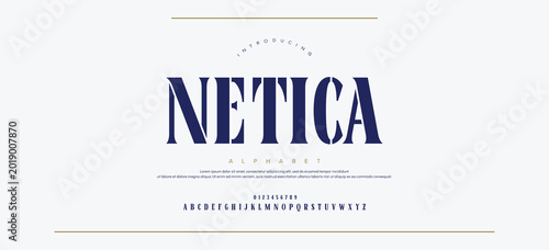 Obraz na plátně NETICA Abstract Fashion font alphabet