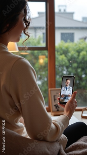 Woman on Video Call with Doctor