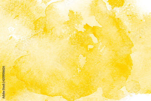 Hand painted yellow watercolor background.