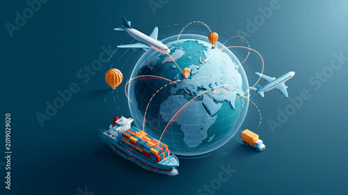 Global Shipping and Transportation Innovation: Airplane and Cargo Logistics in International Trade and Commerce