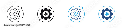 Fotografía Product Lifecycle icon set