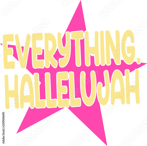Bild auf Leinwand Everything Hallelujah Svg, Summer Svg, Jesus Svg, Mama Svg
