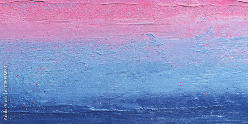 Quadro su tela An abstract painting that has pastel pink and blue hues