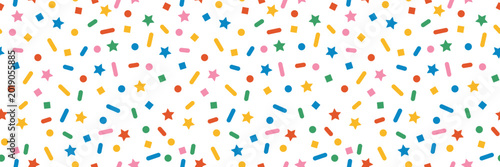 Canvas-taulu Seamless Pattern with Candy Confetti