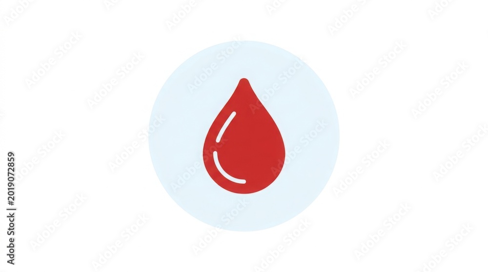 Fototapeta premium Red blood drop