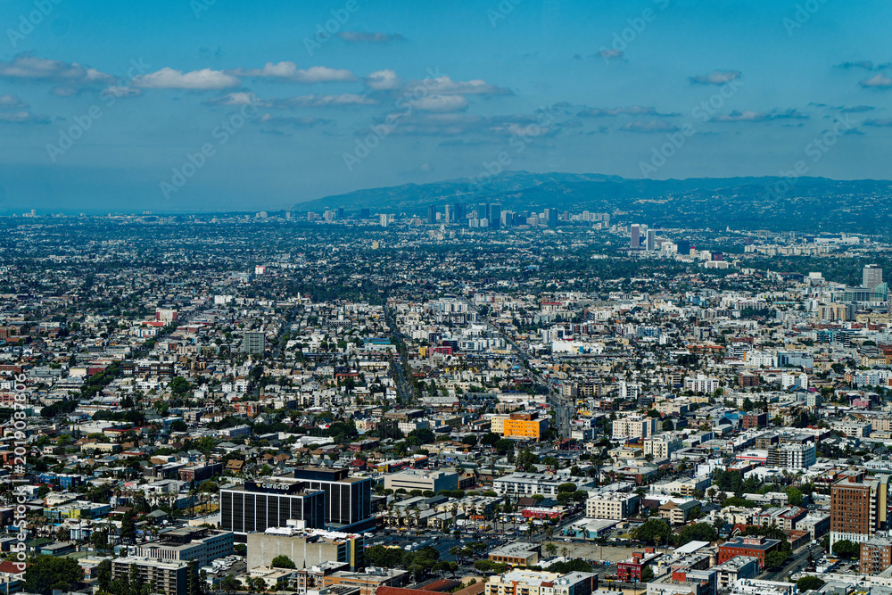 Obraz premium View of LA from InterContinental Los Angeles Downtown