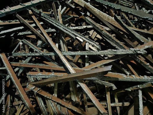 rusty metal nails