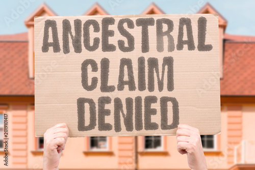 Obraz na płótnie "Ancestral Claim Denied" Indigenous ancestral land claims are routinely denied by national courts