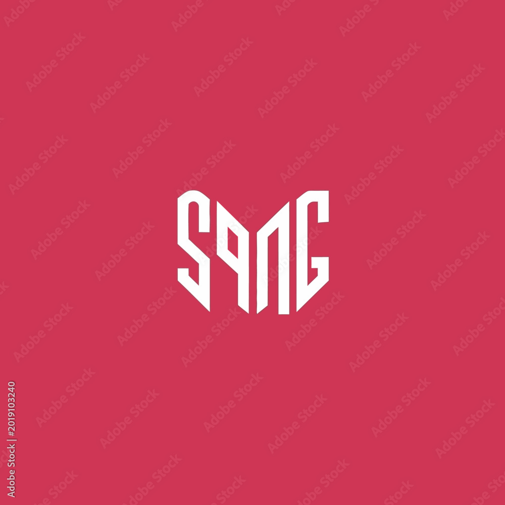 Obraz premium Modern Geometric Logo Design for Sang Brand.