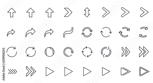 Arrow icons set