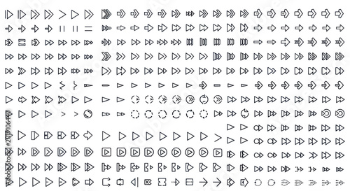 Arrow icons set