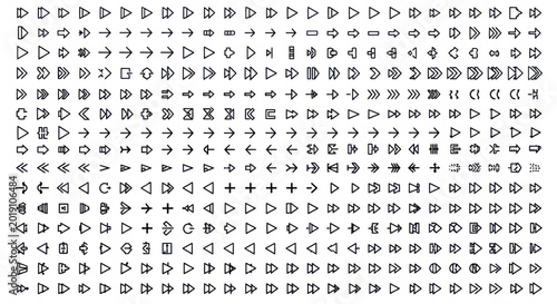 Arrow icons set