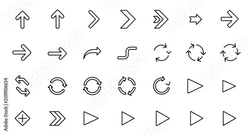 Arrow icons set