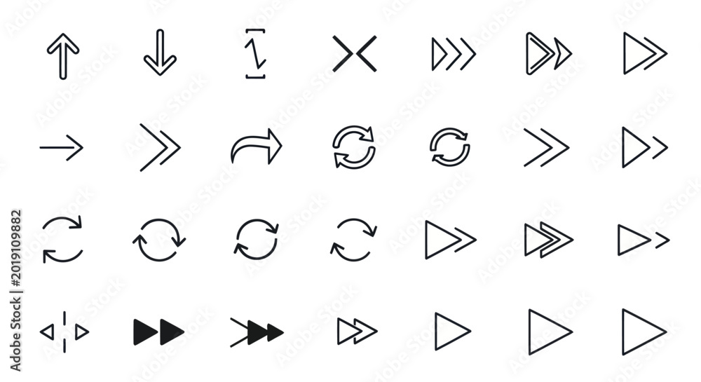 Fototapeta premium Arrow icons set
