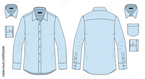 Photos Light Blue Mens Dress Shirt.