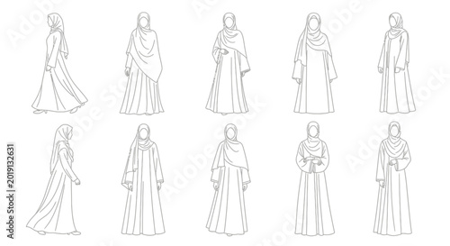 Konstfotografi Medieval monks in various poses.