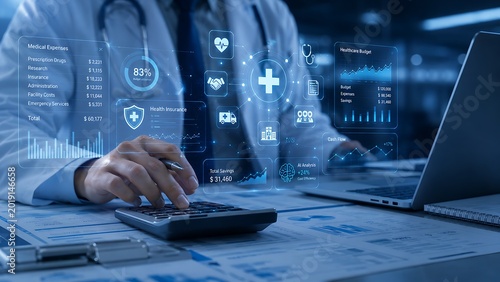 AI Healthcare Budget Analytics Dashboard with Medical Insurance and Financial Management Insights