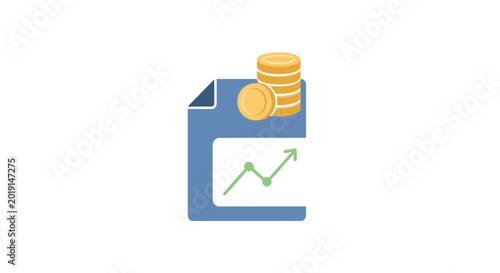 Photos Financial growth and investment concept icon.