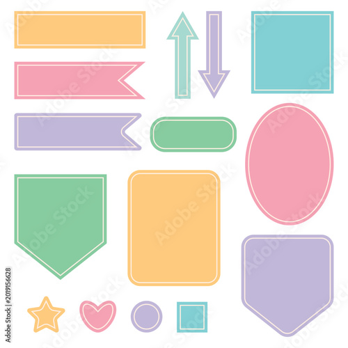 Set of items for decorating planners and diaries.