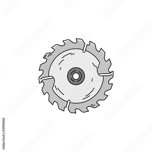 Industrial circular saw blade for woodworking and construction