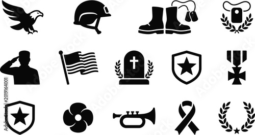 Foto Memorial day tribute honoring fallen heroes on may 27 usa