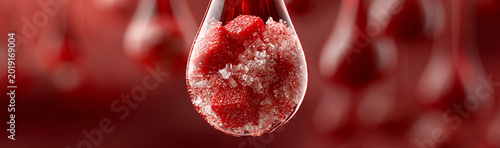 Blood Drop: A close-up view...